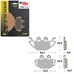 SBS HIGH PERFORMANCE & NO DUST SINTER BRAKE PAD