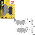 SBS DUAL CARBON FRONT FOR RACE USE ONLY BRAKE PAD