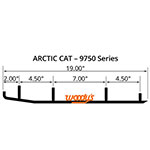 WOODY'S FLAT-TOP EXTENDER TRAIL III 4" CARBIDE RUNNER