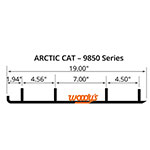 WOODY'S FLAT-TOP EXTENDER TRAIL III 4" CARBIDE RUNNER