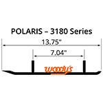 WOODY'S FLAT-TOP EXTENDER TRAIL III 4" CARBIDE RUNNER