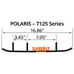 WOODY'S FLAT-TOP EXTENDER TRAIL III 4" CARBIDE RUNNER