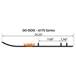 WOODY'S FLAT-TOP EXTENDER TRAIL III 4" CARBIDE RUNNER