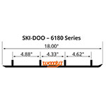 WOODY'S FLAT-TOP EXTENDER TRAIL III 4" CARBIDE RUNNER