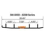 WOODY'S FLAT-TOP EXTENDER TRAIL III 4" CARBIDE RUNNER