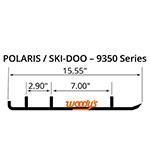 WOODY'S FLAT-TOP EXTENDER TRAIL III 4" CARBIDE RUNNER