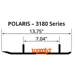 WOODY'S FLAT-TOP TRAIL BLAZER 6" CARBIDE TRAIL RUNNER