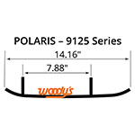 WOODY'S FLAT-TOP TRAIL BLAZER 6" CARBIDE TRAIL RUNNER