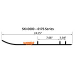 WOODY'S FLAT-TOP TRAIL BLAZER 6" CARBIDE TRAIL RUNNER