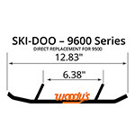 WOODY'S FLAT-TOP TRAIL BLAZER 6" CARBIDE TRAIL RUNNER