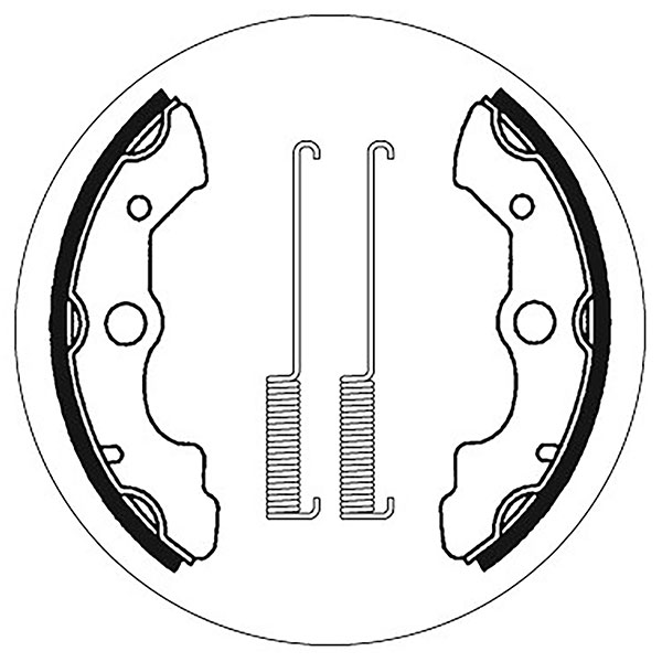 thumbnail image 2 of WSM Honda Front Brake Shoes – 09-2015E, OEM 45151-VMO-771, Fits 200-400 Series 2 of 4