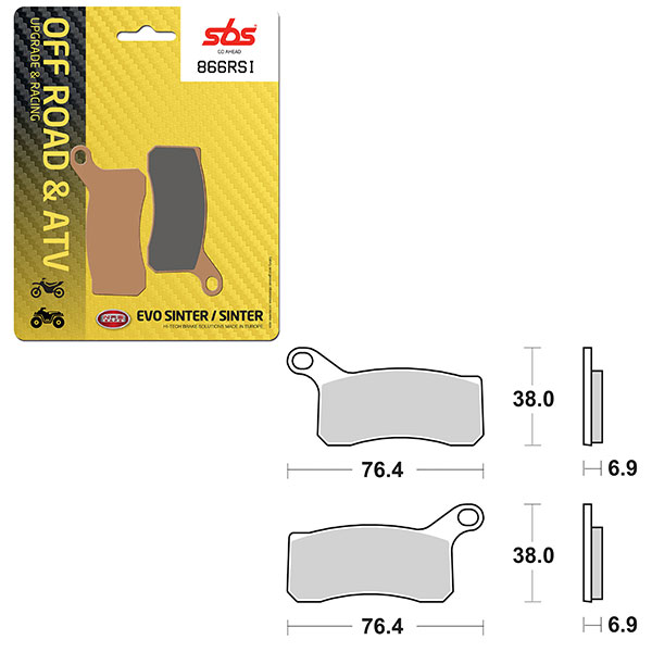 Sbs Evo Sinter Brake Pad 866rsi 