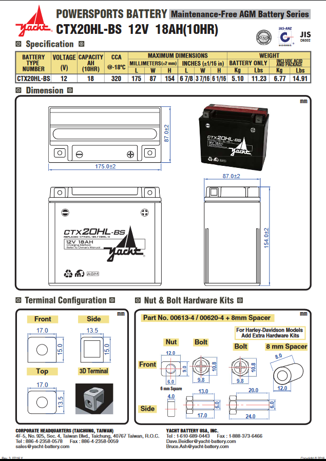 CTX20HL-BS